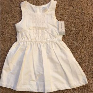 Girls white Carter’s sleeveless dress